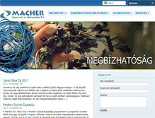 Tablet Screenshot of macher.hu